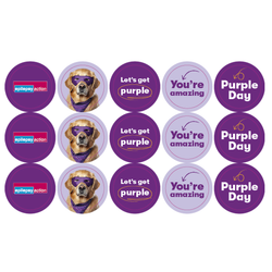 Purple Day stickers